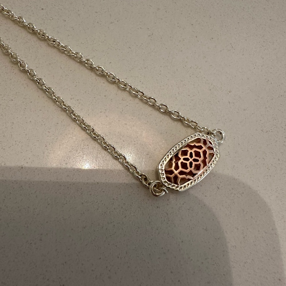 Kendra Scott Silver and Rose Bracelet